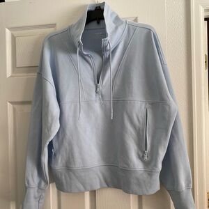 Old Navy Dynamic Fleece Light Powder Blue 1/4 zip Fleece Pullover